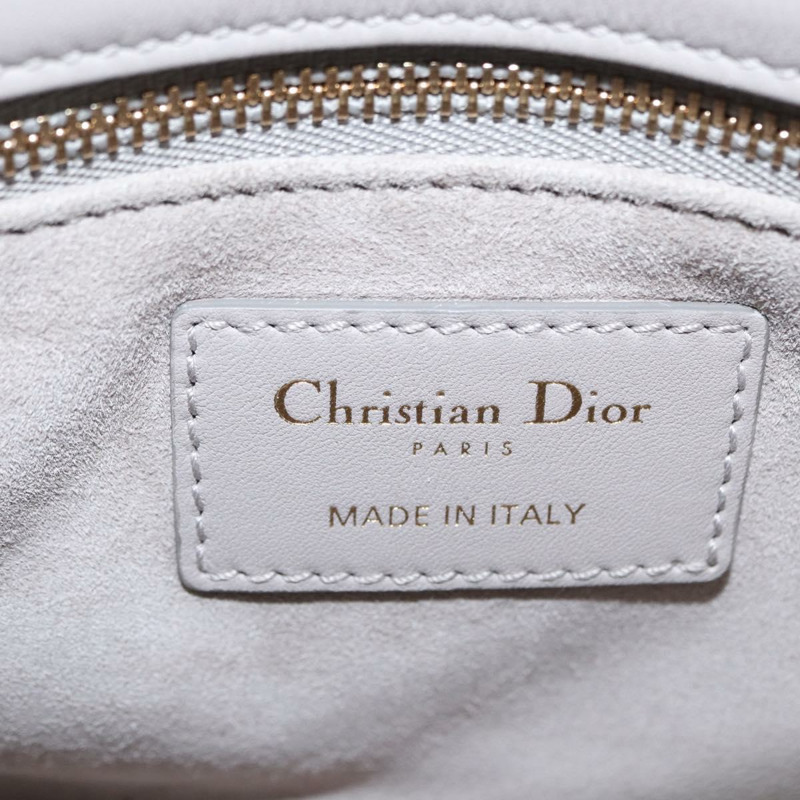 【日本直送】Christian Dior Lady Dior 串珠手袋 皮革 多色 金色 正品 142981SM-17