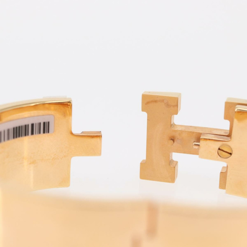【日本直送】愛馬仕 Click H 手鐲，金屬金色，FI 02 33，正品編號 154113M-7