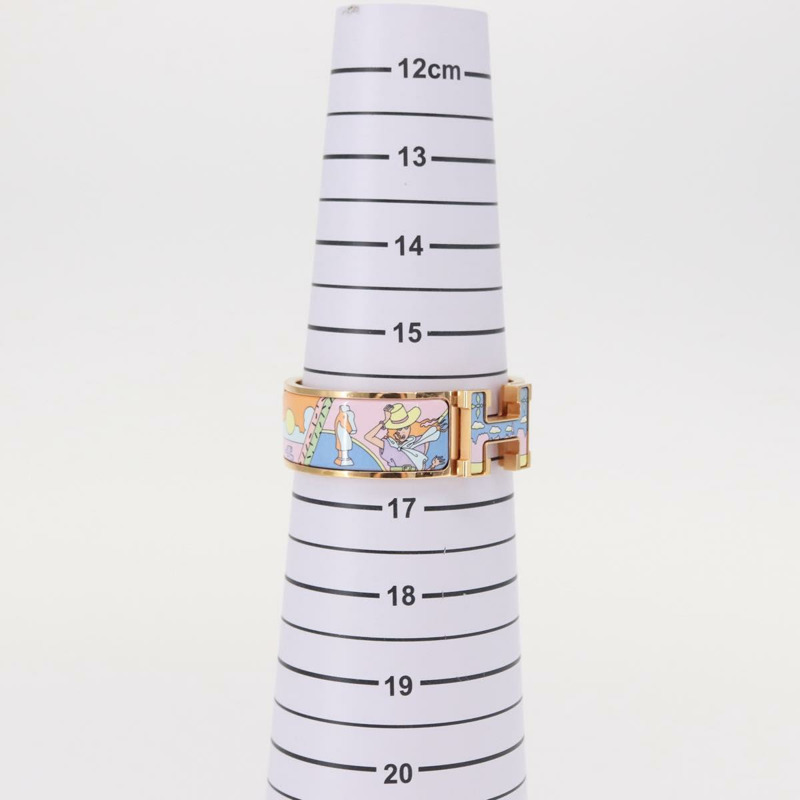 【日本直送】愛馬仕 Click H 手鐲，金屬金色，FI 02 33，正品編號 154113M-16