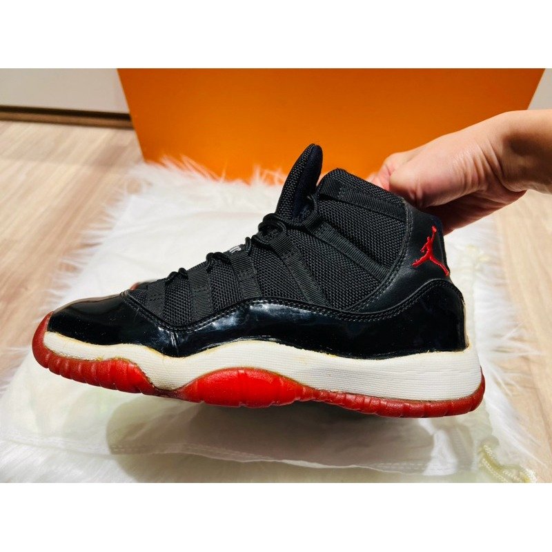 🏀NIKE AIR JORDAN 11 RETRO BRED HIGH AJ11 黑紅 高筒 11代 女生U.S 7.5號-4