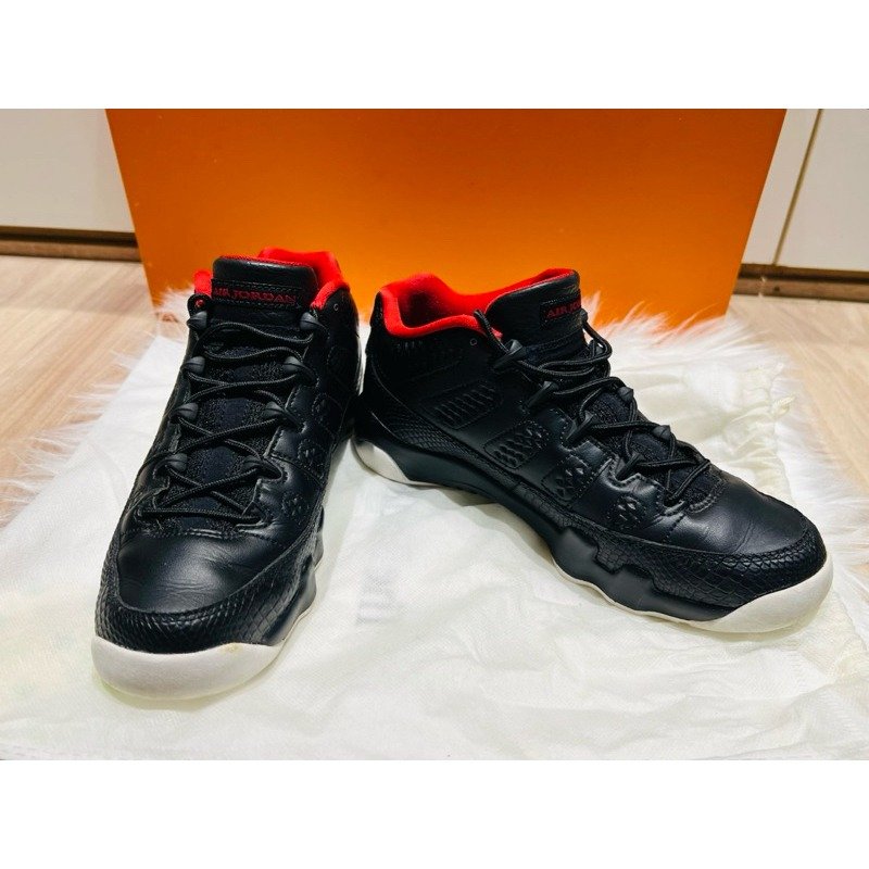 🏀NIKE AIR JORDAN 9 RETRO LOW AJ9 低筒 黑紅 女生U.S 7.5號 9成新美鞋-1