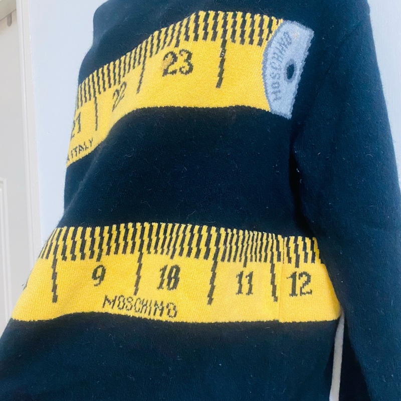 Moschino 皮尺高單羊絨毛衣-8