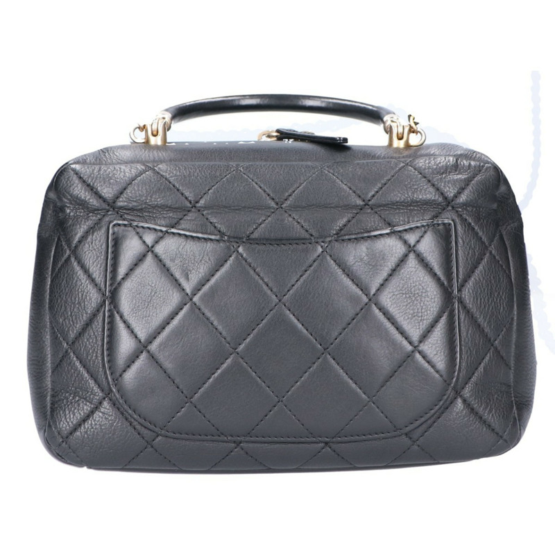香奈兒 (CHANEL) 27號手提/肩背包，黑色，金色五金配件，女士款-2