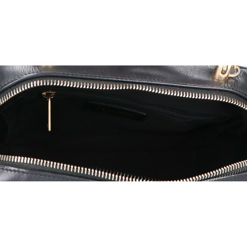 香奈兒 (CHANEL) 27號手提/肩背包，黑色，金色五金配件，女士款-5