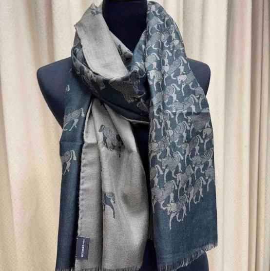 Hermes 超美的馬匹奔騰美披肩/圍巾-0