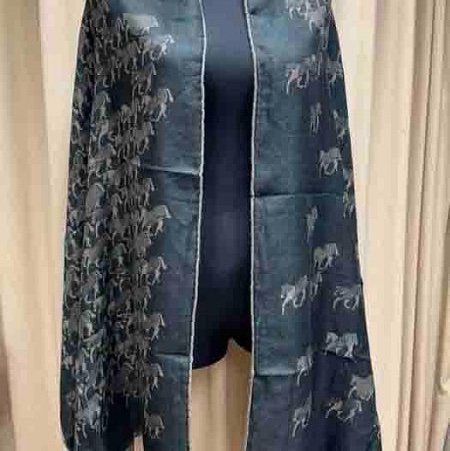 Hermes 超美的馬匹奔騰美披肩/圍巾-1