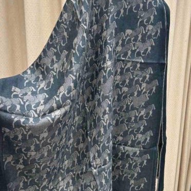 Hermes 超美的馬匹奔騰美披肩/圍巾-4