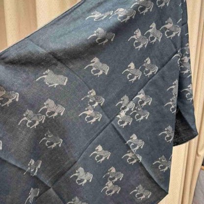 Hermes 超美的馬匹奔騰美披肩/圍巾-6