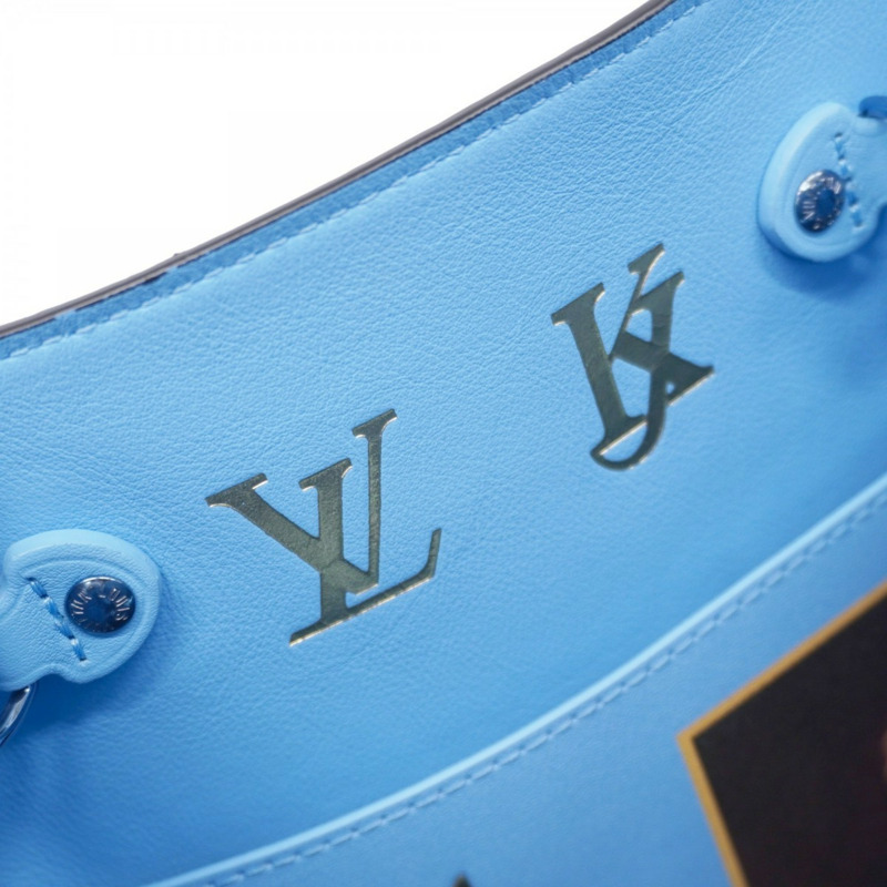 路易威登 NeoNoe 女士單肩包 M53501 棕色/淺藍色-8