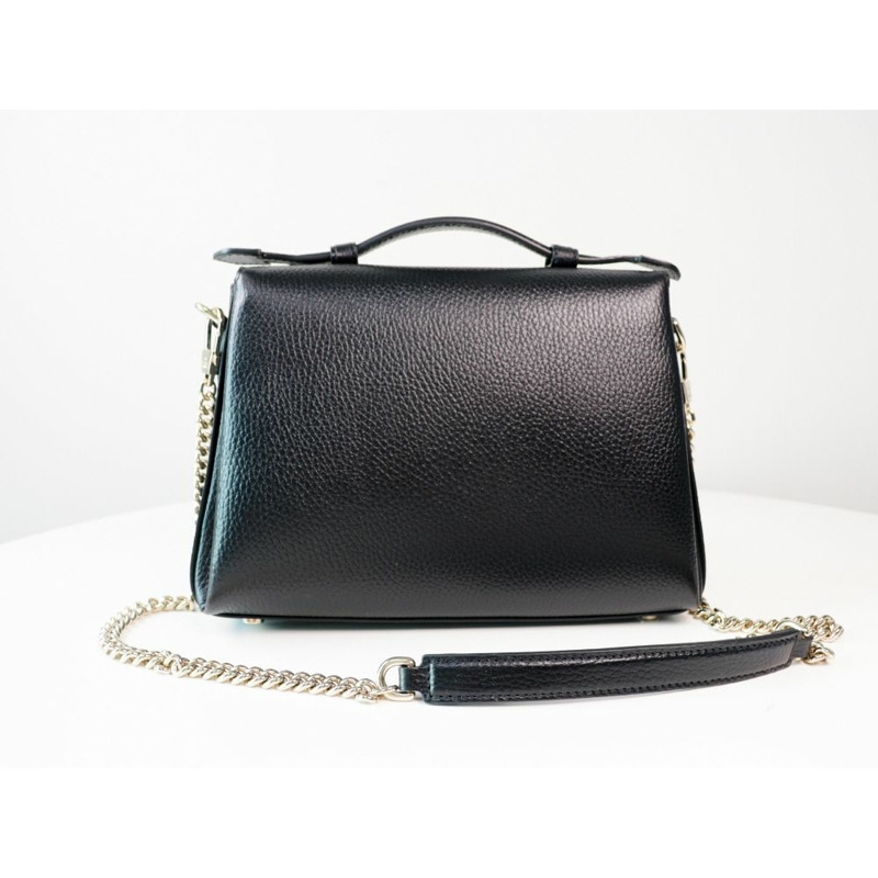 GUCCI 黑色互扣式頂部提把鏈條單肩包 510302 CAO0G 1000-1