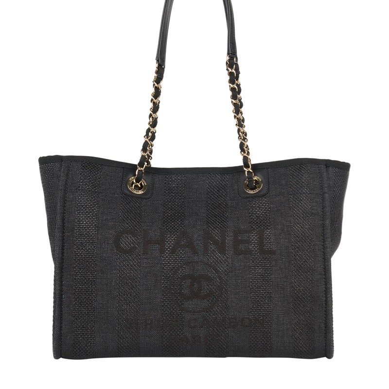 香奈兒Chanel Deauville金鏈托特沙灘包-0