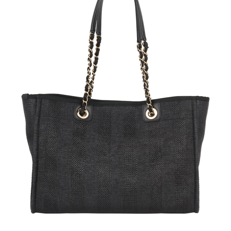 香奈兒Chanel Deauville金鏈托特沙灘包-1