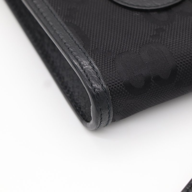 Gucci 古馳 Off The Grid 黑色 再生尼龍 皮革 迷你肩背包 斜背包 手機包-6