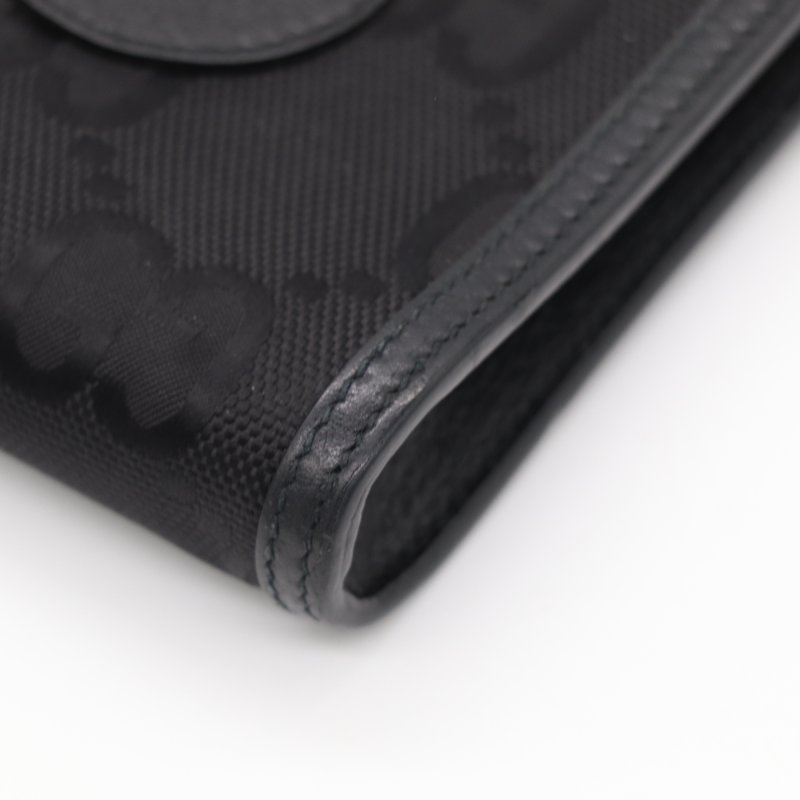 Gucci 古馳 Off The Grid 黑色 再生尼龍 皮革 迷你肩背包 斜背包 手機包-7