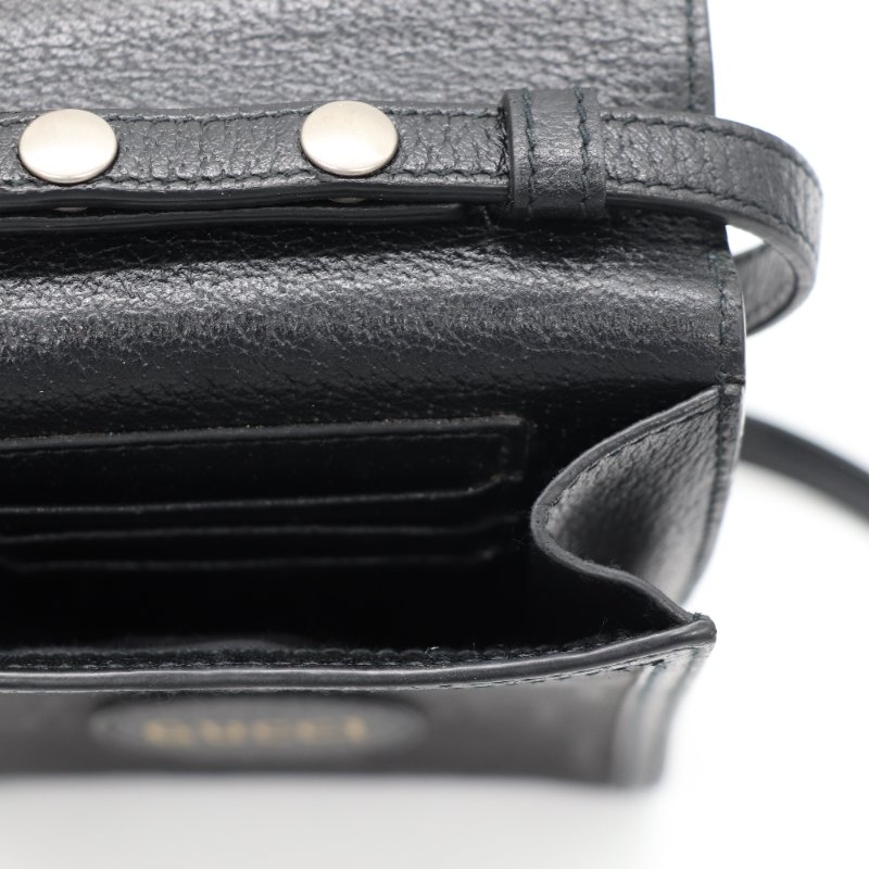 Gucci 古馳 Off The Grid 黑色 再生尼龍 皮革 迷你肩背包 斜背包 手機包-12