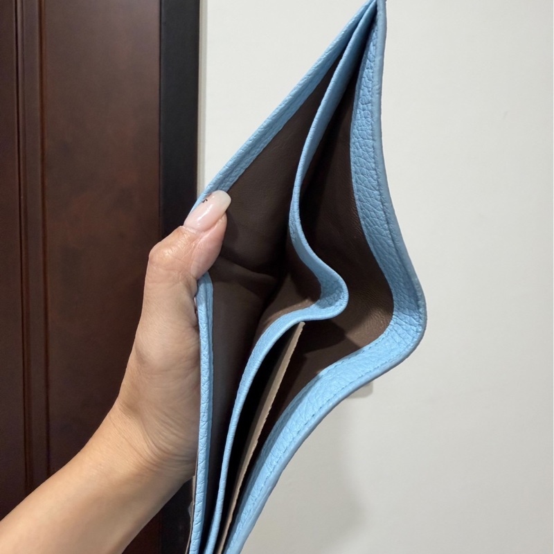 Bottega Veneta BV 水藍  卡包 卡夾 信用卡卡夾 短夾 皮包 皮夾 錢包 手拿包-6