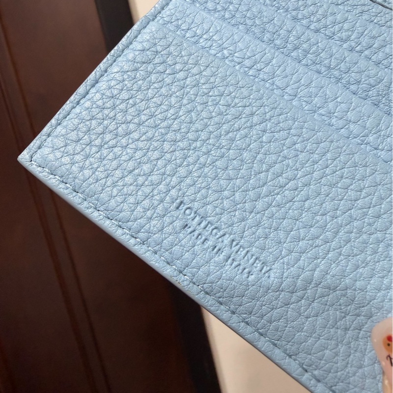 Bottega Veneta BV 水藍  卡包 卡夾 信用卡卡夾 短夾 皮包 皮夾 錢包 手拿包-7