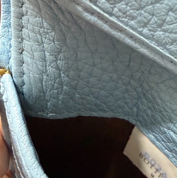 Bottega Veneta BV 水藍  卡包 卡夾 信用卡卡夾 短夾 皮包 皮夾 錢包 手拿包-15