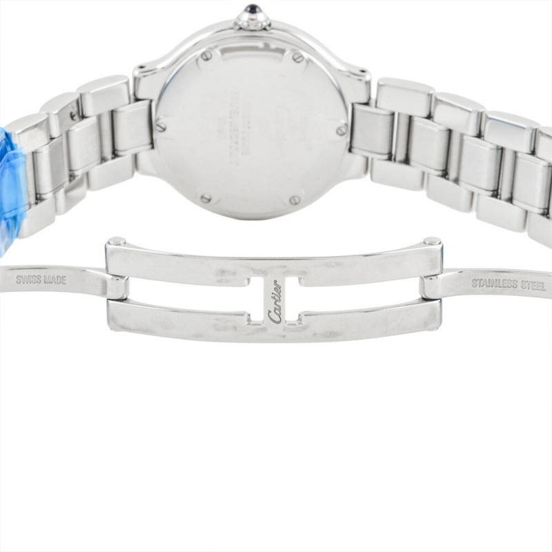 卡地亞 1340 Must 21 石英腕錶，銀色錶盤，不鏽鋼錶殼，女款-5
