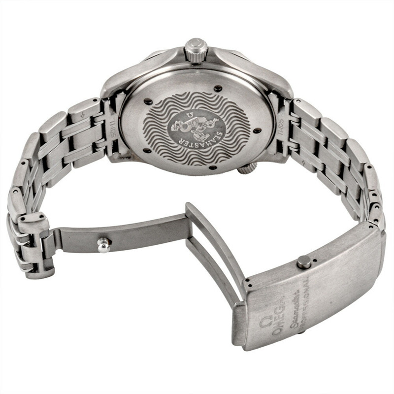 歐米茄海馬系列300公尺潛水錶，自動機械錶，藍色錶盤，2231.80，男士，168.1632-3