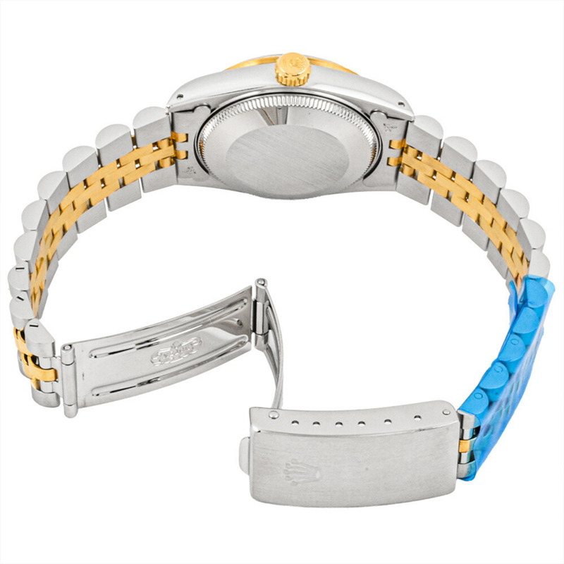 勞力士 Datejust 68273,E 系列,自動上鍊腕錶,香檳色錶盤,黃金和不銹鋼材質,女士款-3