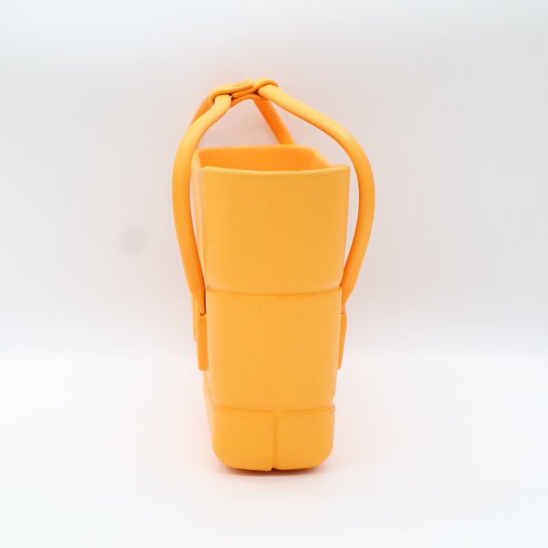 Bottega Veneta 寶緹嘉 Arco Rubber 亮黃色 手提包 菜籃子-3