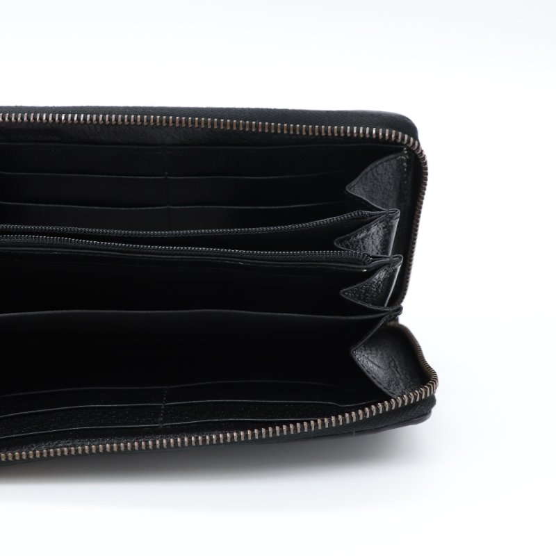 Gucci 古馳 Animalier 蜜蜂 黑色 皮革 拉鍊長夾-7