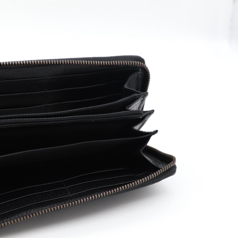 Gucci 古馳 Animalier 蜜蜂 黑色 皮革 拉鍊長夾-8