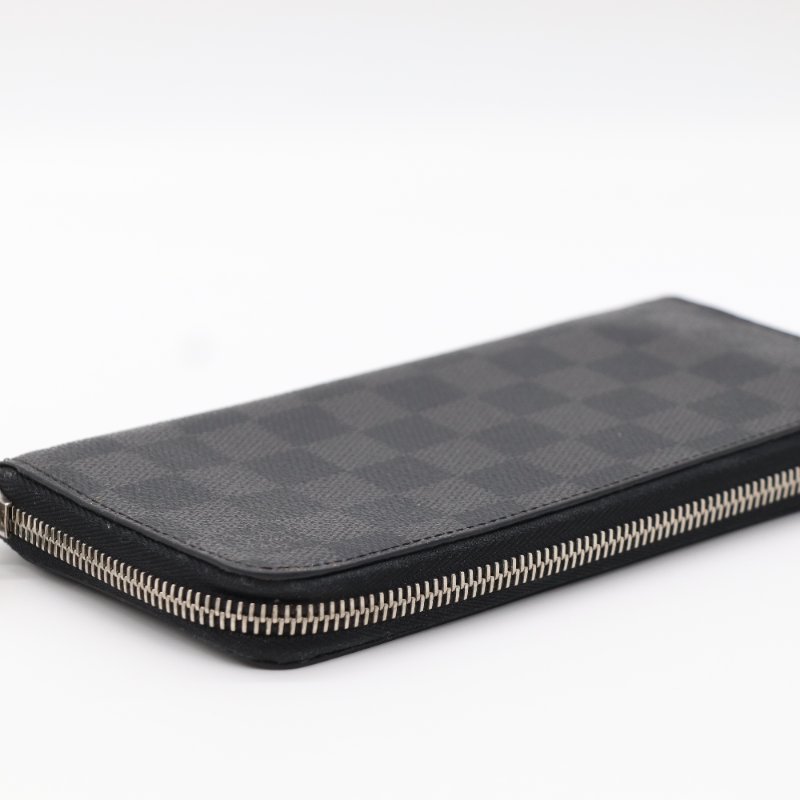 Louis Vuitton 路易威登 Damier Graphite 黑色 帆布 長夾 錢包-3