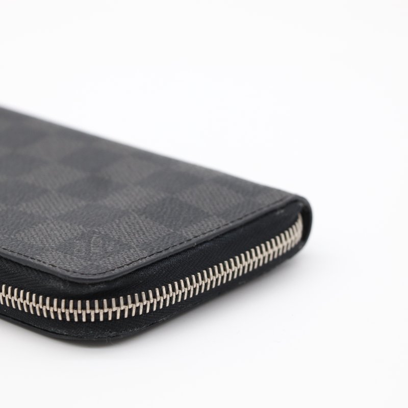 Louis Vuitton 路易威登 Damier Graphite 黑色 帆布 長夾 錢包-9