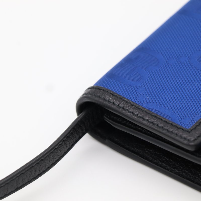 Gucci 古馳 Off The Grid 超美藍 大老花 再生尼龍 皮革手機包 肩背 斜背包-5