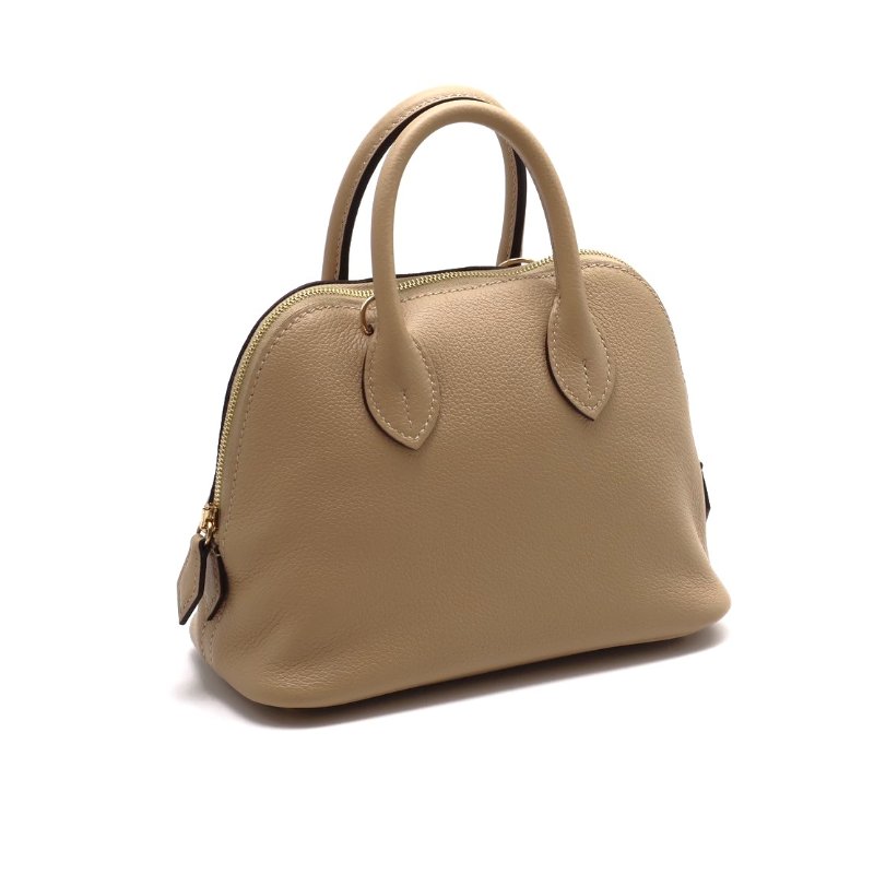 HERMES Mini bolide - 風衣灰香檳金-4