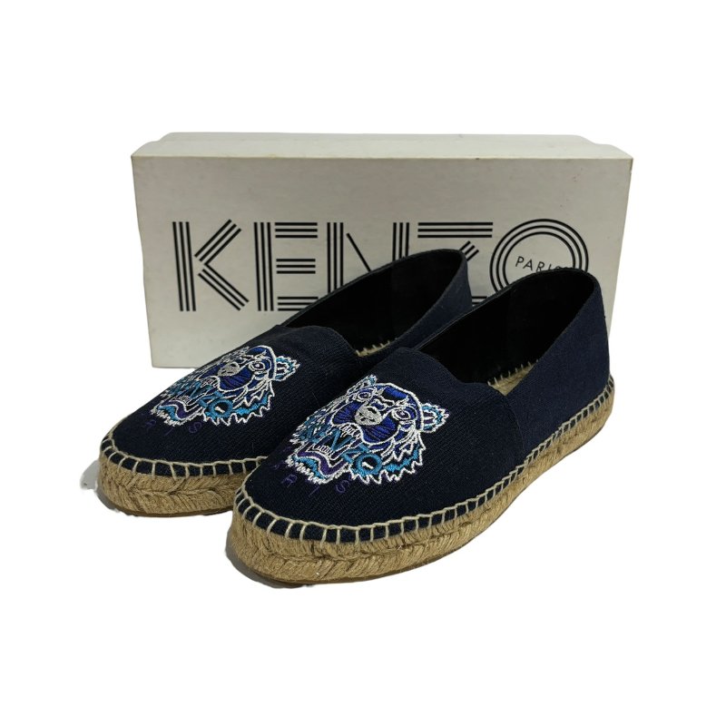 【美收精品】KENZO 深藍帆布平底鞋平底鞋 4-600-9