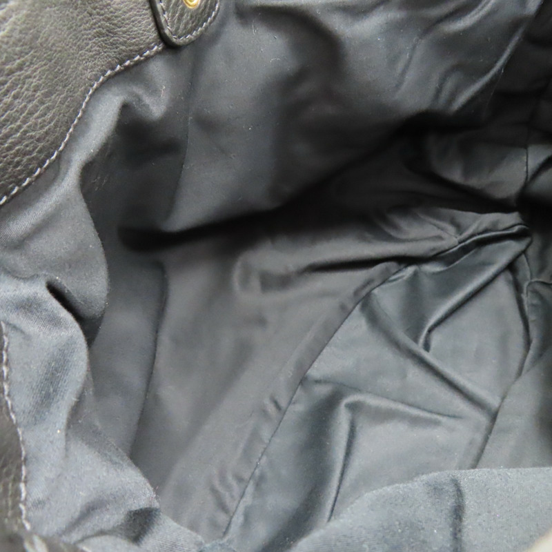 黑色 荔枝紋牛皮 手提包 RR1495【MIU MIU 繆繆】 RR1495-5