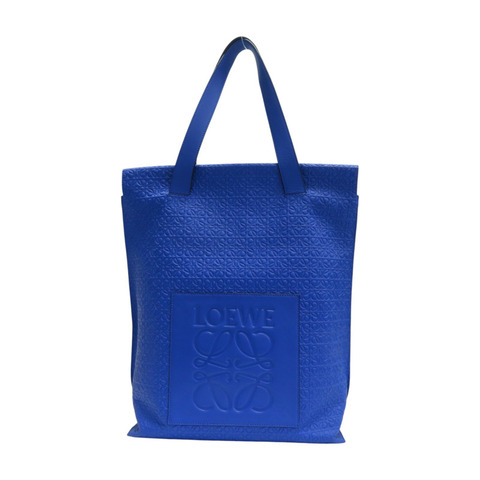 藍色 壓紋牛皮 肩背包【LOEWE 羅威】