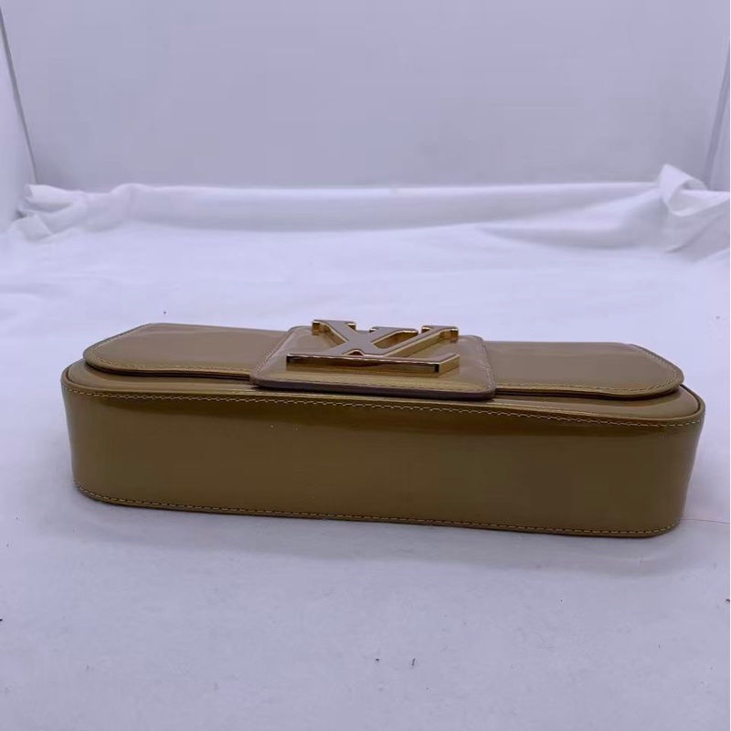 二手Lv金色漆皮手包，不規則染色#路易威登-5