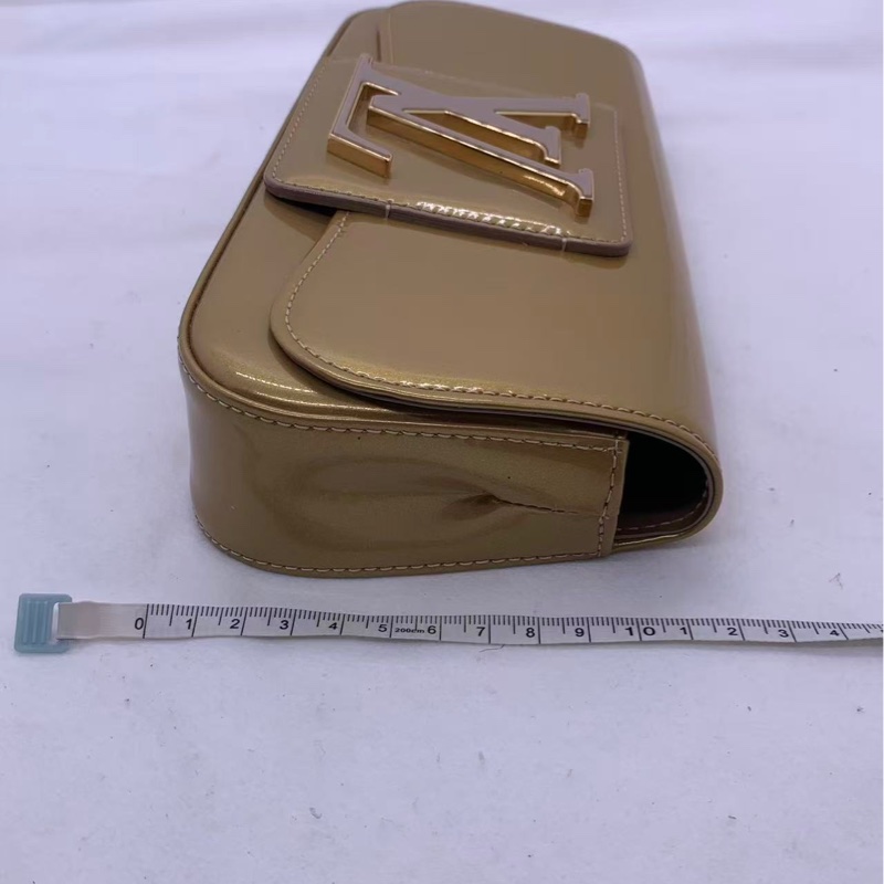 二手Lv金色漆皮手包，不規則染色#路易威登-12