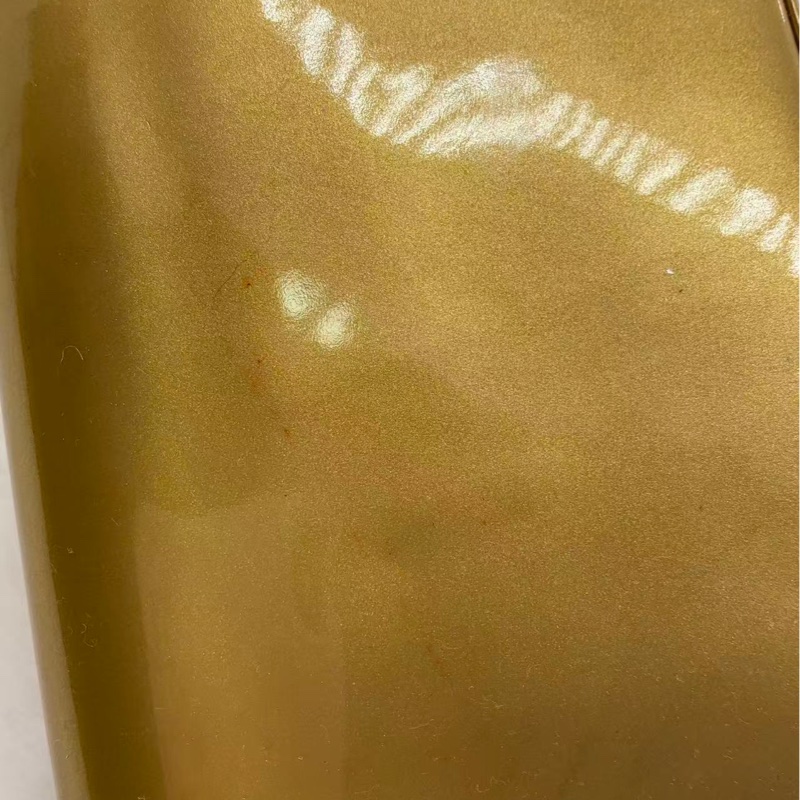 二手Lv金色漆皮手包，不規則染色#路易威登-15