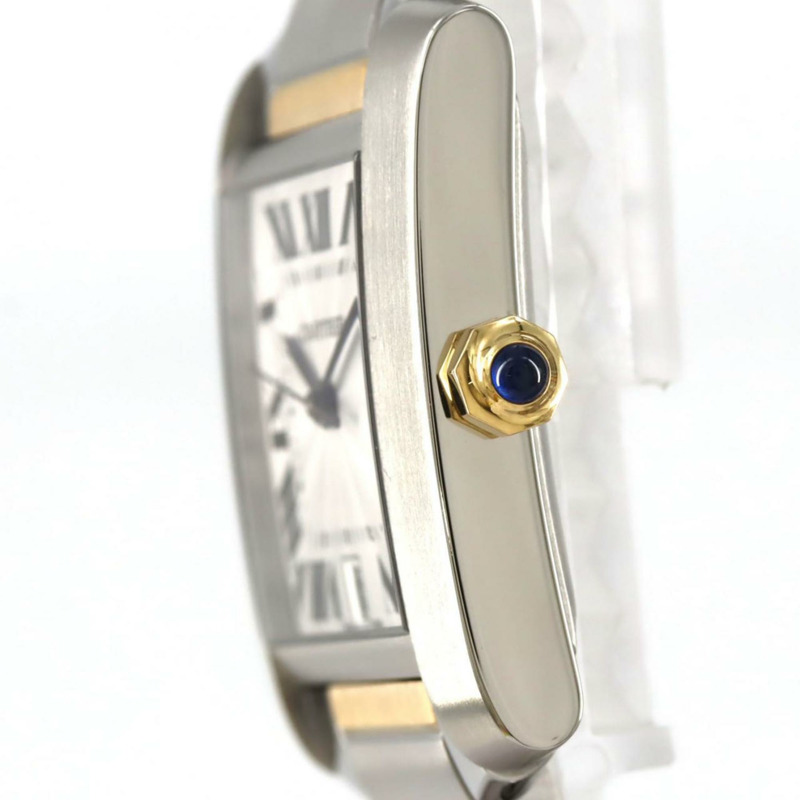 卡地亞 Tank Française LM 雙色腕錶 W51005Q4 SSxYG 自動腕錶-2