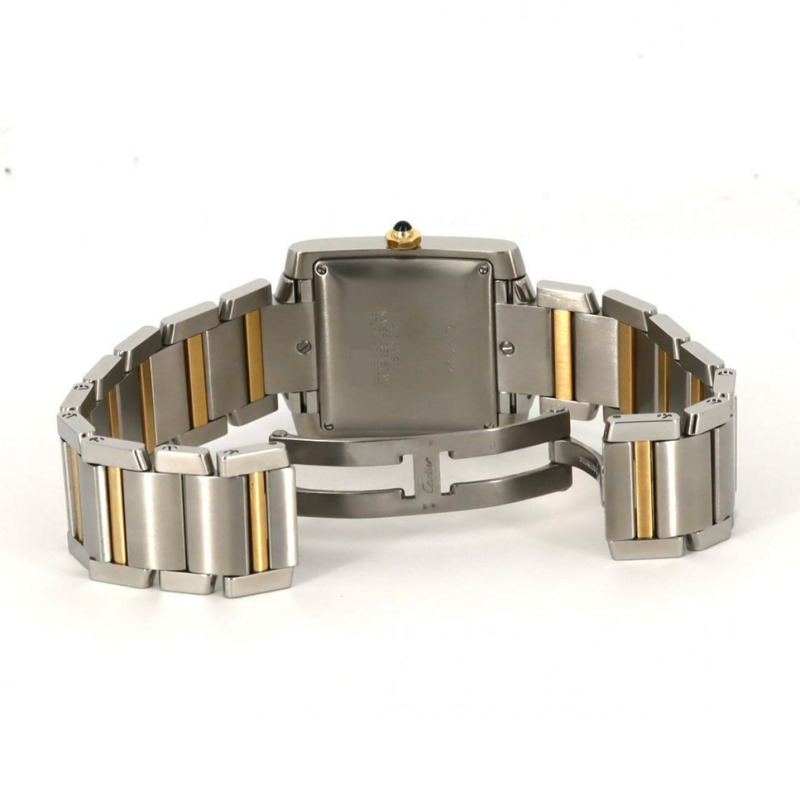 卡地亞 Tank Française LM 雙色腕錶 W51005Q4 SSxYG 自動腕錶-4