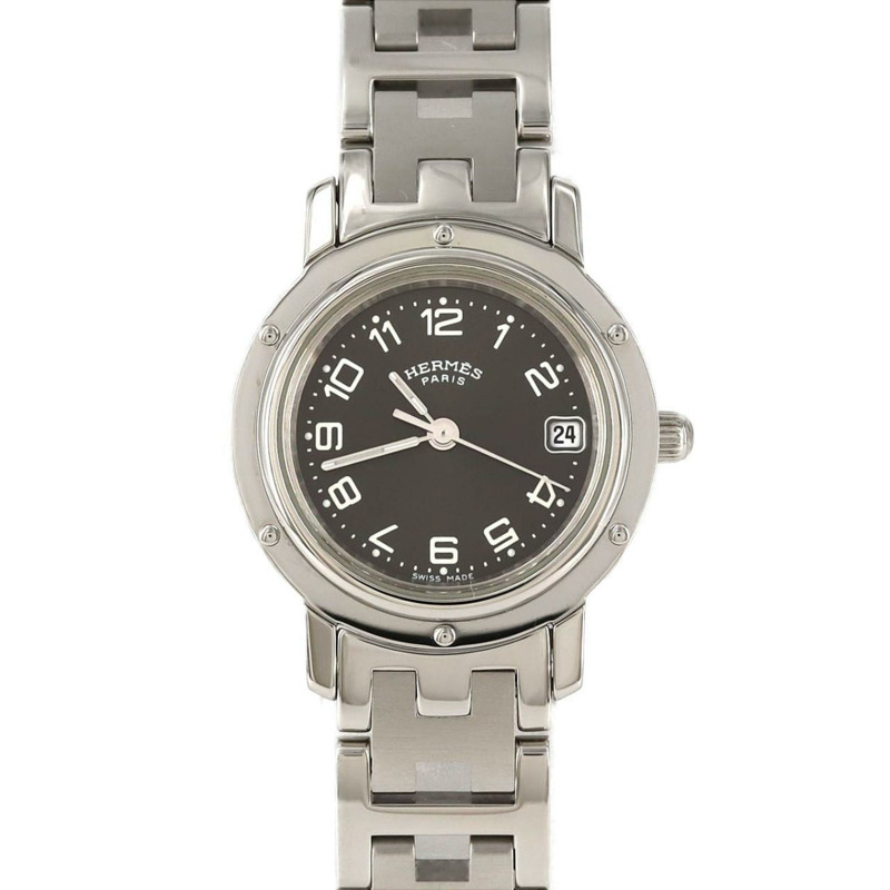 愛馬仕 Clipper CL4.210 不鏽鋼石英錶-0