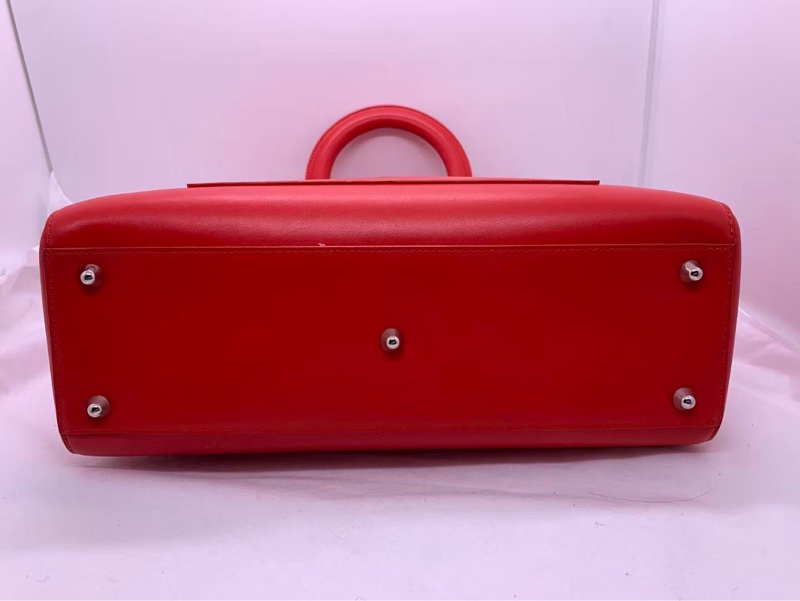 Dior迪奧雙面信封公文包紅，配件塵袋肩帶鎖鑰匙-3