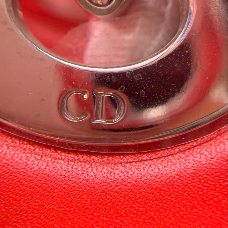 Dior迪奧雙面信封公文包紅，配件塵袋肩帶鎖鑰匙-13