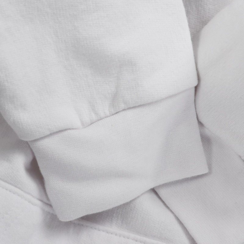 鉻心牌 (CHROME HEARTS) 男士連帽衫，純棉材質，白色/黑色，二手。-4