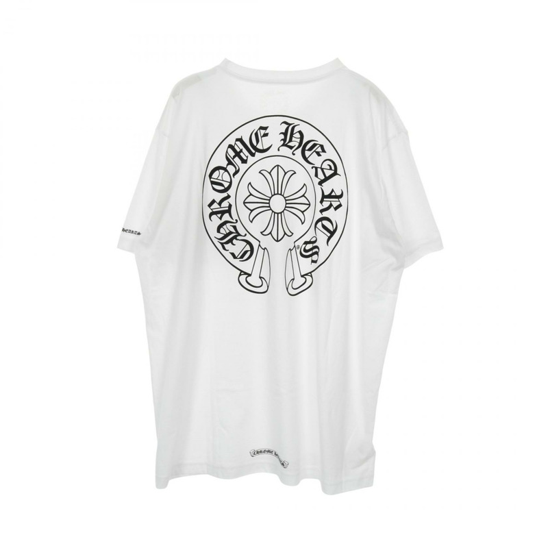 鉻心牌馬蹄印T卹，純棉，白色，二手，男款-1