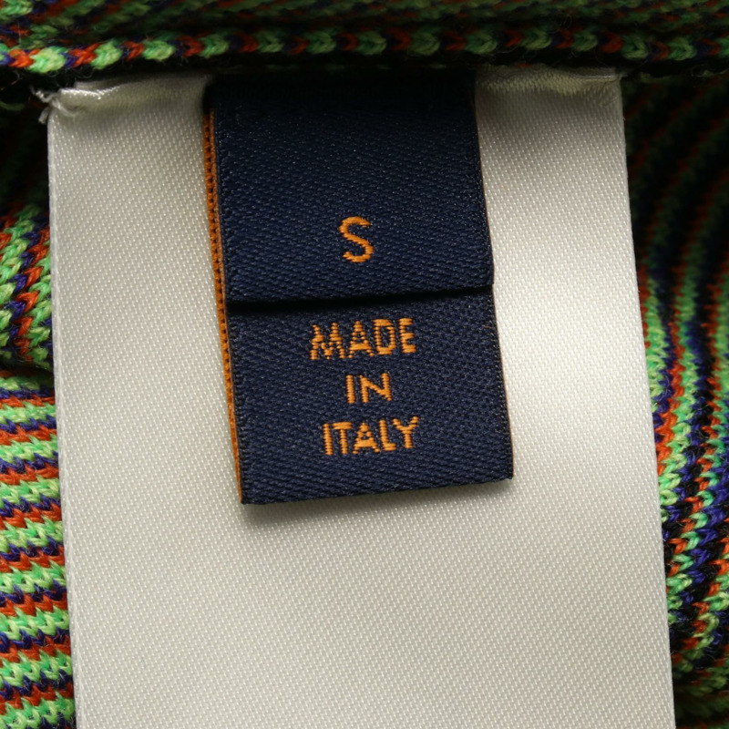 路易威登 (LOUIS VUITTON) 針織羊毛衫，綠色/黑色，二手，男士S碼-5