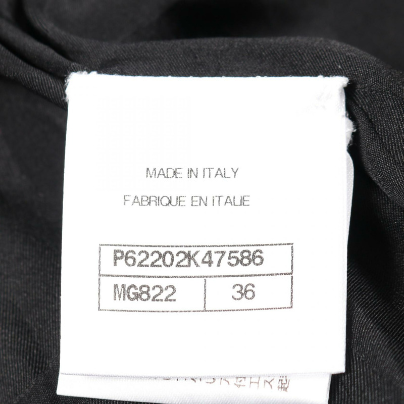 香奈兒 COCO Mark 夾克，腈綸羊駝毛混紡，黑白配色，二手女款，36碼-3