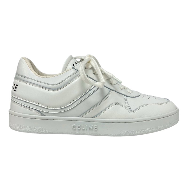☆ Celine 思琳 White Calfskin Sneaker 37 白色小牛皮運動鞋 37碼 - 257017235-8