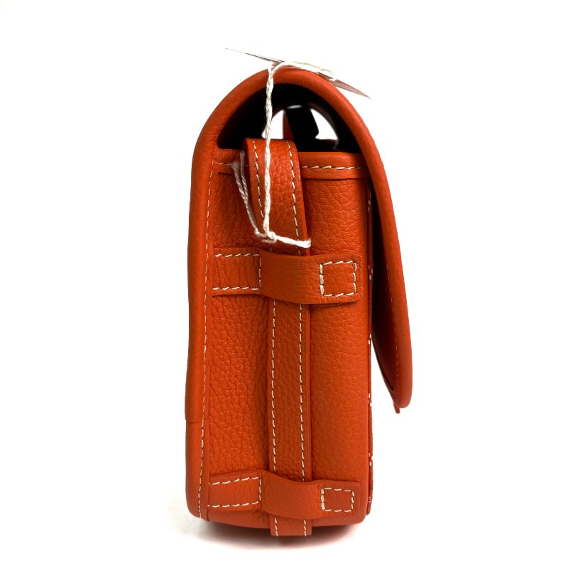 △ Goyard 高雅德 Orange Coated Canvas Belvédère MM Shoulder Bag 橙色塗層帆布肩背袋 - 257023086-4