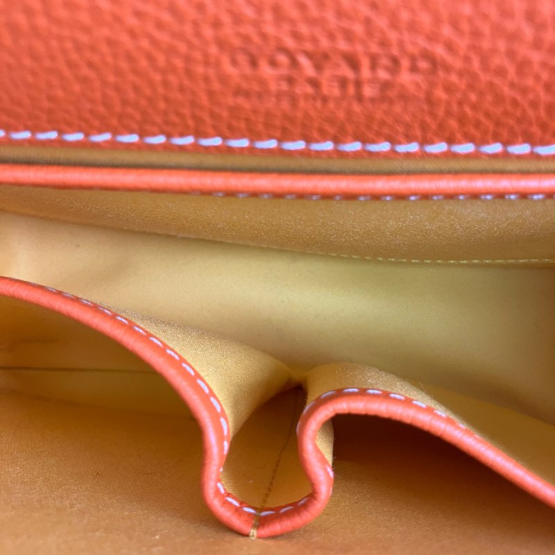 △ Goyard 高雅德 Orange Coated Canvas Belvédère MM Shoulder Bag 橙色塗層帆布肩背袋 - 257023086-18